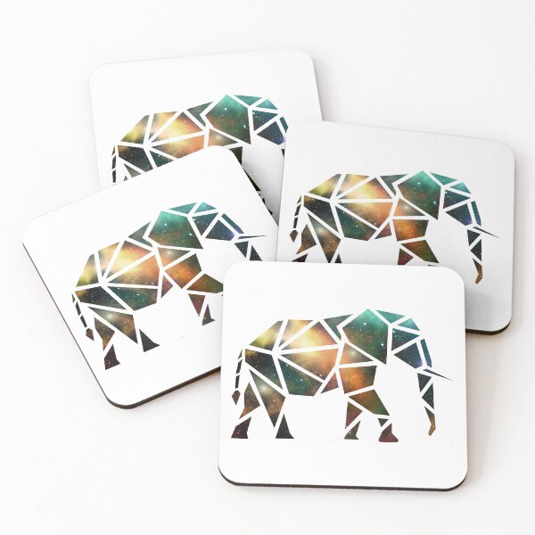 Item preview, Colourful Geometric Elephant designed and sold by WildGeometric.