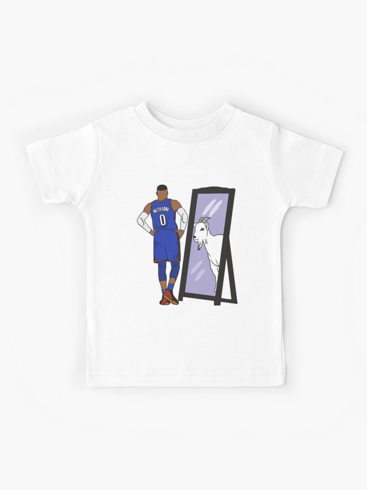Nike NBA Gangster Doodles Russell Westbrook Hey Brodie White Shirt Men's  Large for sale online