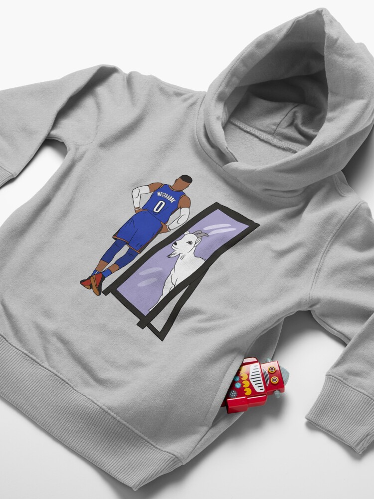 Alternate view of Russell Westbrook Mirror GOAT (Thunder) Toddler Pullover Hoodie