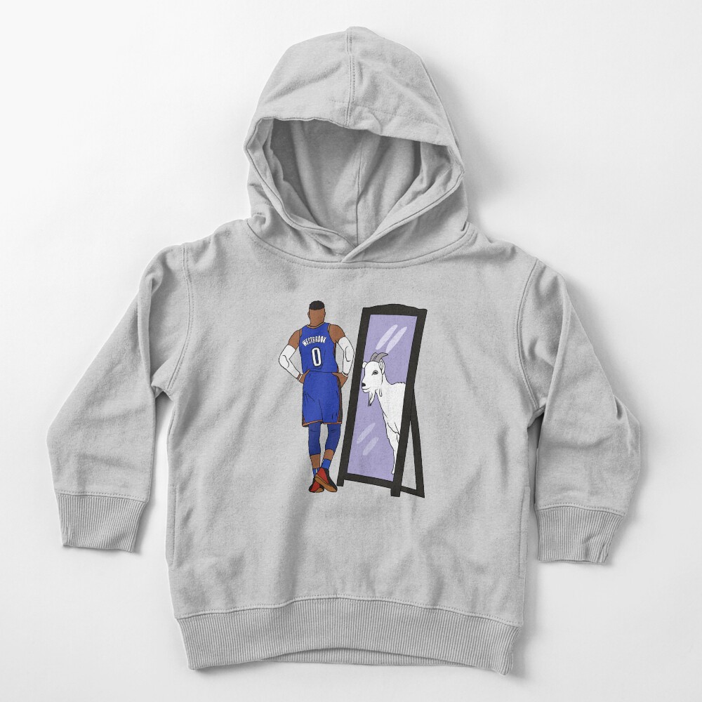 Russell Westbrook Mirror GOAT (Thunder) Toddler Pullover Hoodie