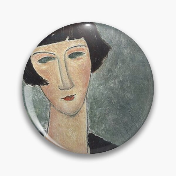 Item preview, Vintage Portrait painting by  Amedeo Modigliani (Italian, Livorno 1884–1920 Paris) designed and sold by Vintage Designs +.