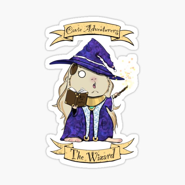 Cavie Adventurers - The Wizard Sticker