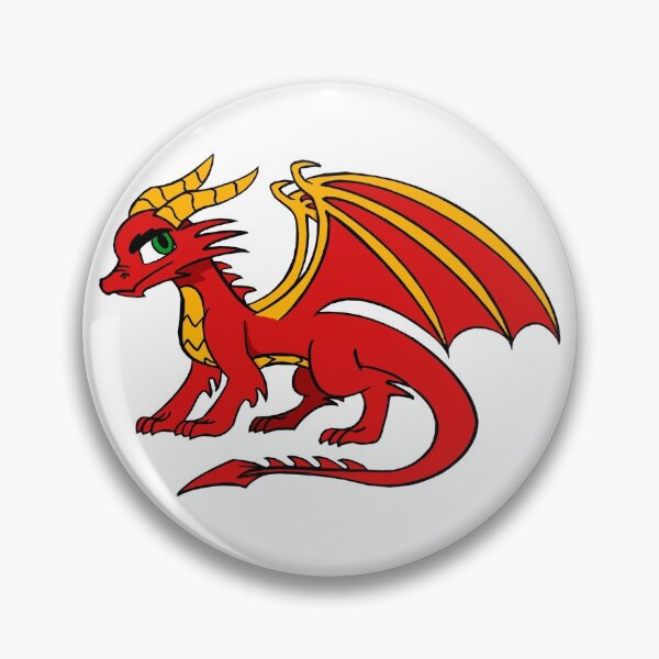 Item preview, Red Fire Dragon - Yol Dovah designed and sold by DragonWorks Art Prints.