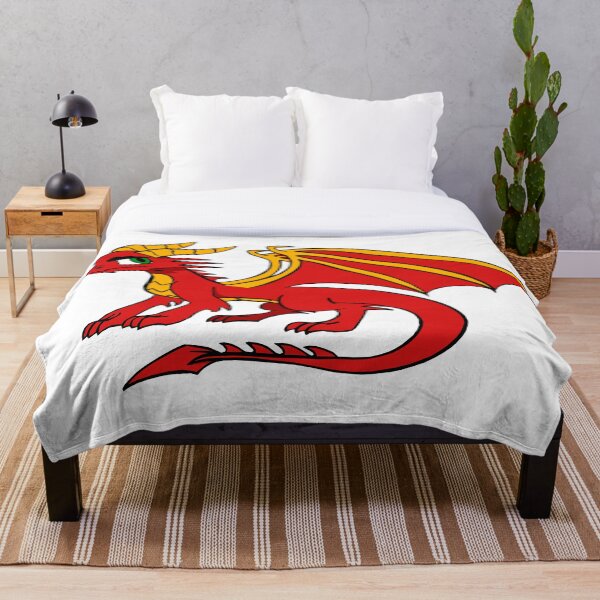 Item preview, Red Fire Dragon - Yol Dovah designed and sold by DragonWorks Art Prints.