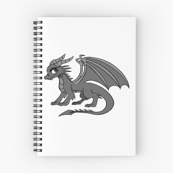 Artikelvorschau, Schwarzweiss-Feuerdrache - Yol Dovah entworfen und verkauft von DragonWorks Art Prints.
