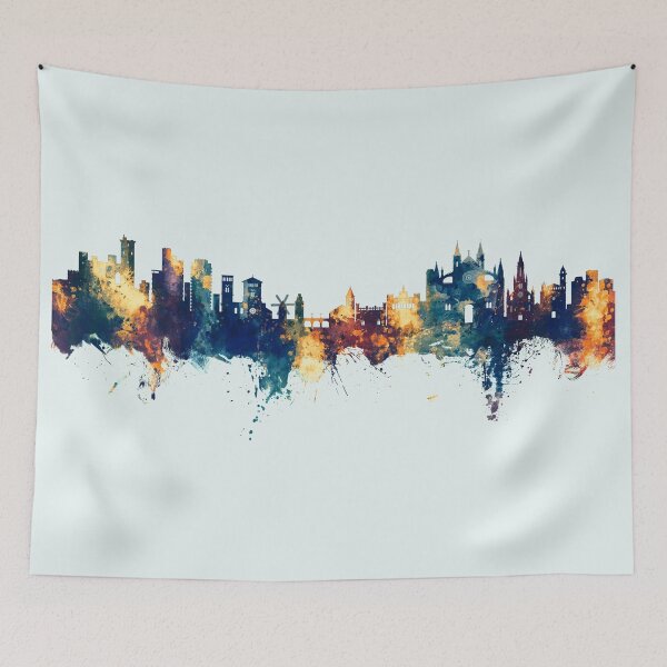 Item preview, Palma de Mallorca Spain Skyline designed and sold by ArtPrints.