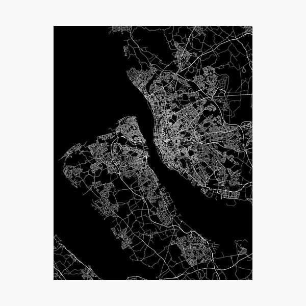 Liverpool City Map Wall Art Redbubble