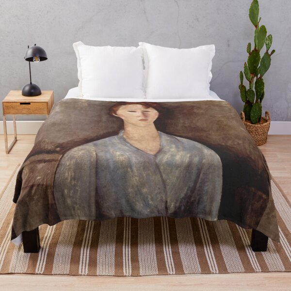 Item preview, Vintage Portrait painting by  Amedeo Modigliani (Italian, Livorno 1884–1920 Paris) designed and sold by Vintage Designs +.