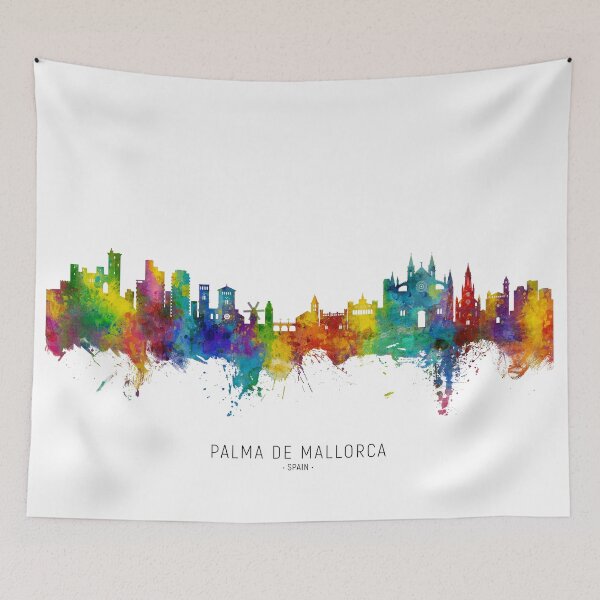 Item preview, Palma de Mallorca Spain Skyline designed and sold by ArtPrints.
