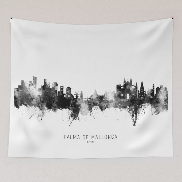 Item preview, Palma de Mallorca Spain Skyline designed and sold by ArtPrints.