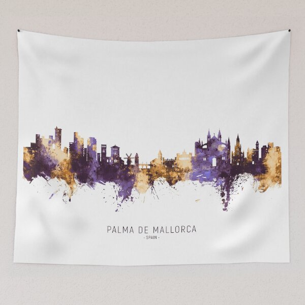 Item preview, Palma de Mallorca Spain Skyline designed and sold by ArtPrints.