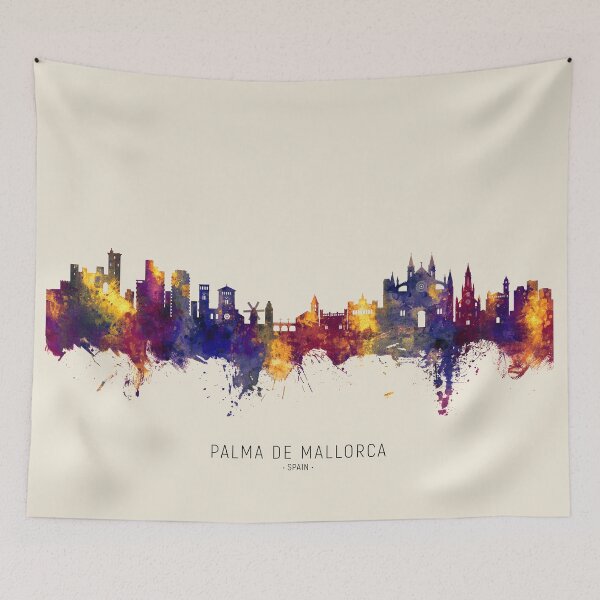 Item preview, Palma de Mallorca Spain Skyline designed and sold by ArtPrints.