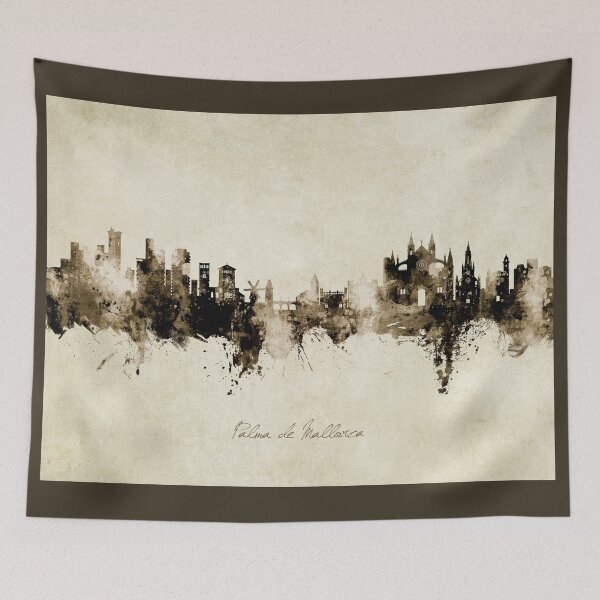 Item preview, Palma de Mallorca Spain Skyline designed and sold by ArtPrints.