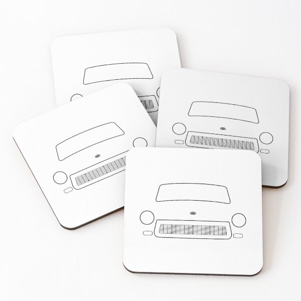 Item preview, Trabant "Trabbi" car outline graphic (black) designed and sold by soitwouldseem.