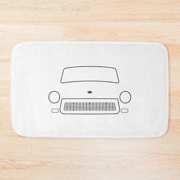Item preview, Trabant "Trabbi" car outline graphic (black) designed and sold by soitwouldseem.