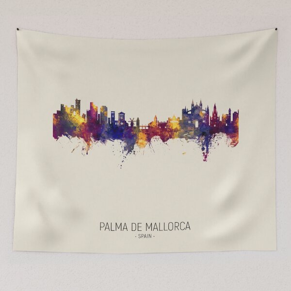 Item preview, Palma de Mallorca Spain Skyline designed and sold by ArtPrints.