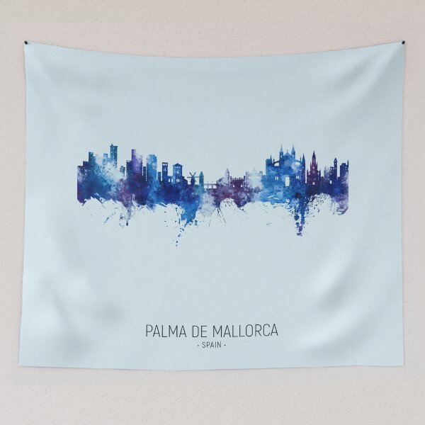 Item preview, Palma de Mallorca Spain Skyline designed and sold by ArtPrints.