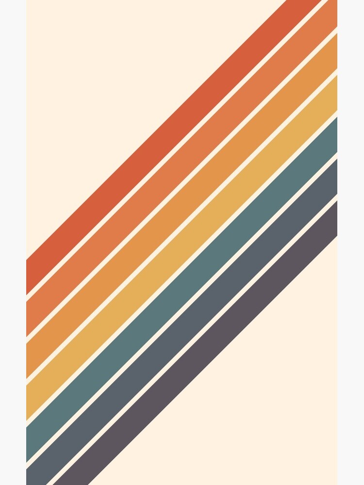 Arida - 70s Style Minimal Retro Stripes by OmegaAlpha