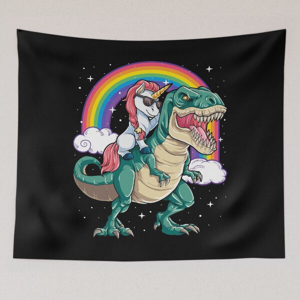 Item preview, Unicorn Riding Dinosaur Shirt for Girls Women Kids Boys Men Unicorn Dino Lover Gift designed and sold by LiqueGifts.