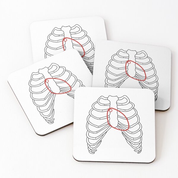 Item preview, Red heart and ribs designed and sold by upopot.