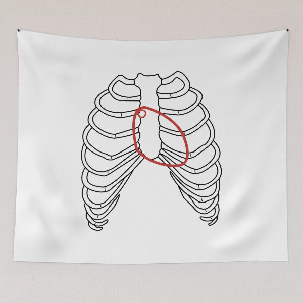Item preview, Red heart and ribs designed and sold by upopot.