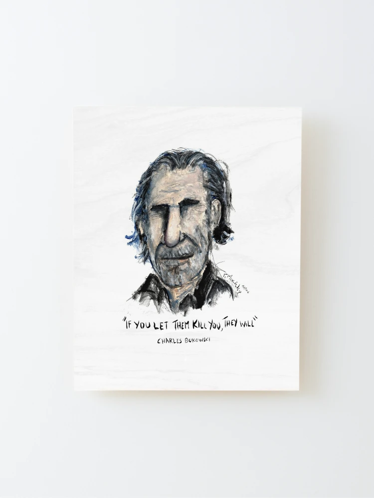 Charles Bukowski ))(( Poet and Novelist Fan Design Photographic Print for  Sale by acquiesce13