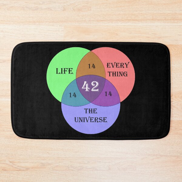 Item preview, 42: The answer to life, the universe, and everything designed and sold by BitterbluePine.
