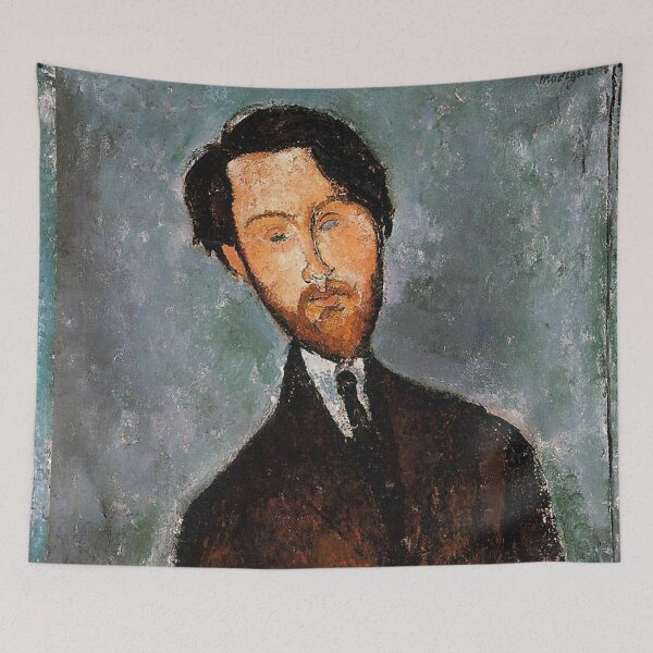 Item preview, Vintage Portrait painting by  Amedeo Modigliani (Italian, Livorno 1884–1920 Paris) designed and sold by Vintage Designs +.