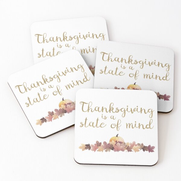 Item preview, Gratitude in Style - ‘Thanksgiving Is a State of Mind’ Statement Design designed and sold by talgursmusthave.