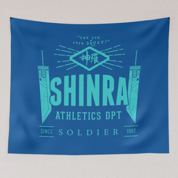 Item preview, SHINRA Athletics - Soldier. Final Fantasy 7 VII Fitness Gym Design (Mako Colours) designed and sold by Be More Shonen |  Chris Minney.