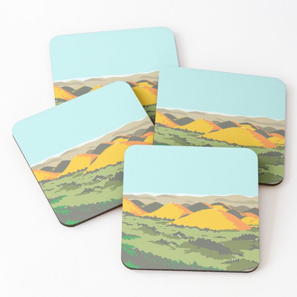 Item preview, The Chocolate Hills WPA Retro Style designed and sold by patrimonio.