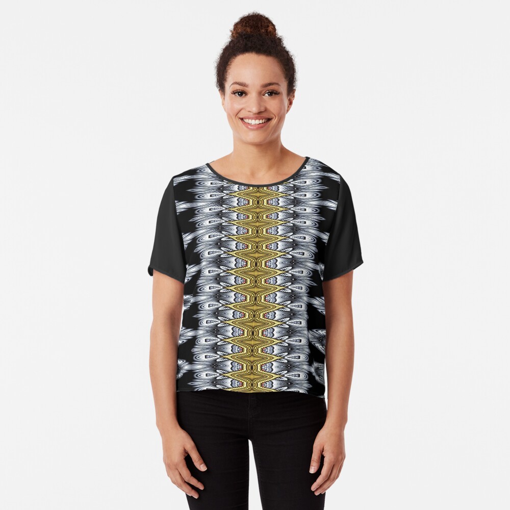 Exotic Crochet (1) Chiffon Top