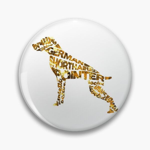 Item preview, German Shorthaired Pointer Typographic Watercolor Painting designed and sold by A Deniz Akerman.