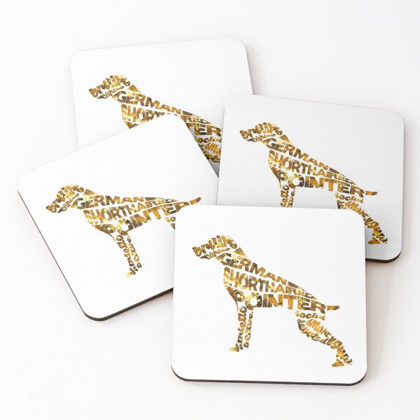 Item preview, German Shorthaired Pointer Typographic Watercolor Painting designed and sold by A Deniz Akerman.