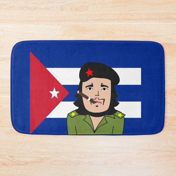 Item preview, Guerrilla fighter Che Guevara smoking cigar with Cuban Flag designed and sold by Ralph Hossepian.