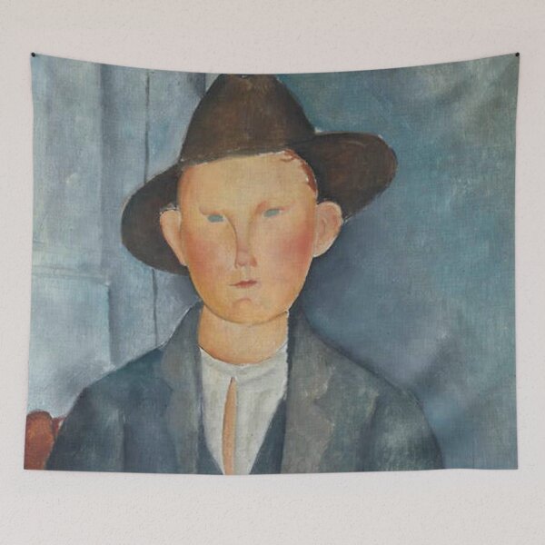 Item preview, Vintage Portrait painting by  Amedeo Modigliani (Italian, Livorno 1884–1920 Paris) designed and sold by Vintage Designs +.