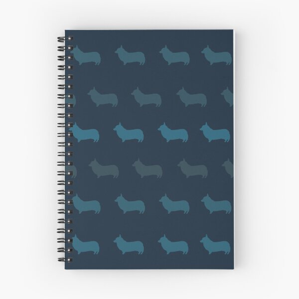 Item preview, Navy Corgi Silhouette Pattern designed and sold by kmkmonkay.