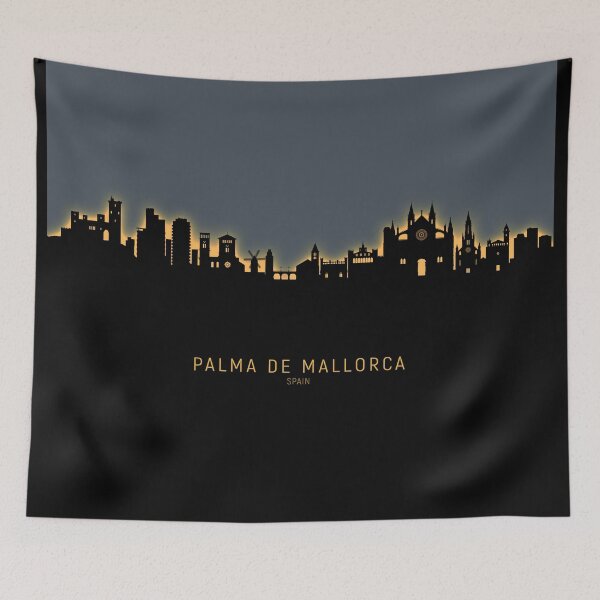 Item preview, Palma de Mallorca Spain Skyline designed and sold by ArtPrints.
