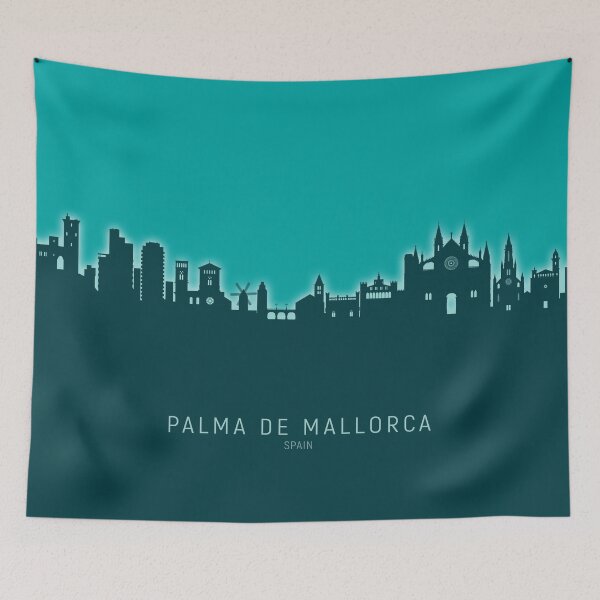 Item preview, Palma de Mallorca Spain Skyline designed and sold by ArtPrints.