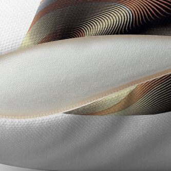 Alternate view of MetallicPsychedelic Floor Pillow