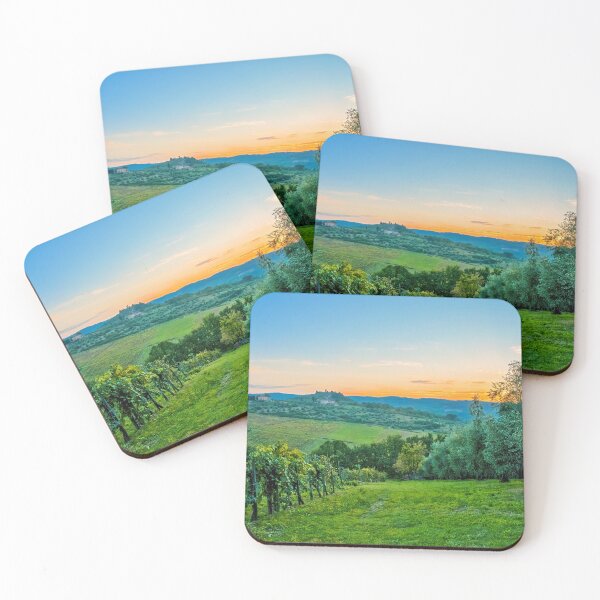 Item preview, Chianti Vineyard at Sunset Photo designed and sold by travelwitheric.