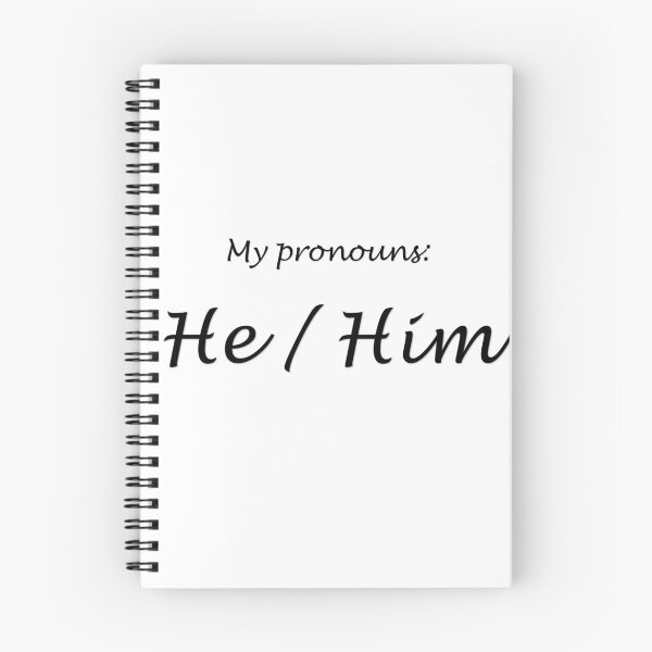 Item preview, He/Him designed and sold by BitterbluePine.