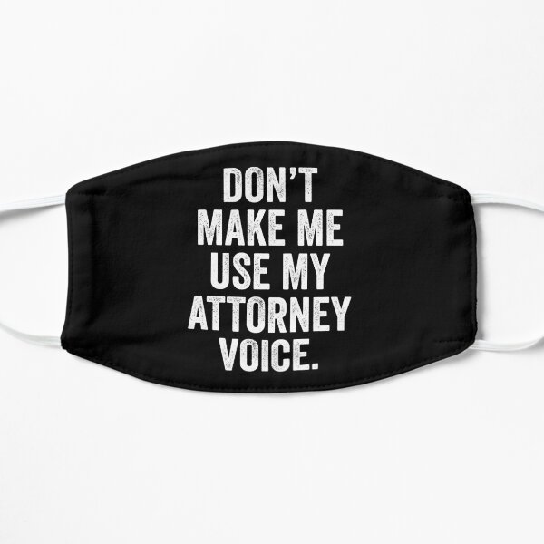 Lawyer Law School Graduation Gift Attorney Funny Gift Flat Mask