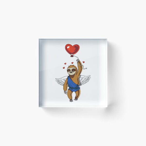 Item preview, Cute Sloth Heart Balloon designed and sold by underheaven.