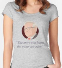 Warren Buffett quote Women's Fitted Scoop T-Shirt