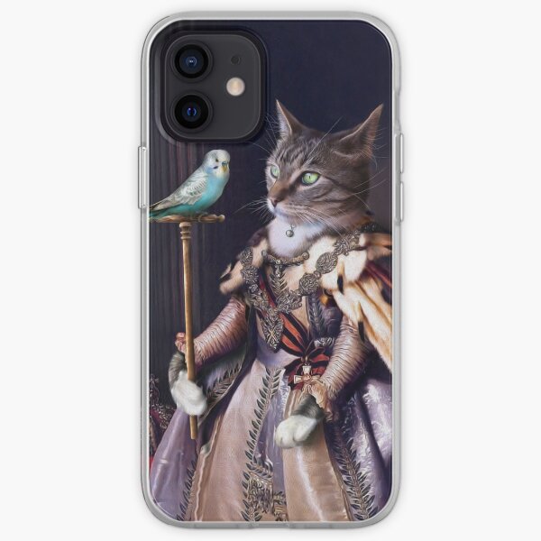 Cat and Budgie Portrait - Big Cat and Cyril iPhone Soft Case