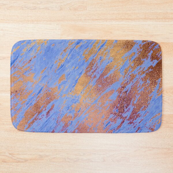 Item preview, Classic Blue Texture with Copper Metal Veins designed and sold by MysticMarble.