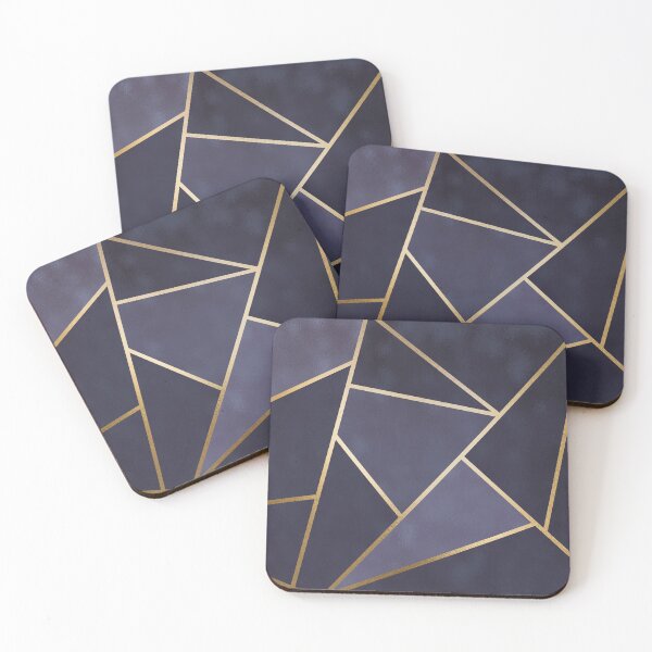 Item preview, Classic Blue Glamour Girly Trend Triangle Pattern designed and sold by MysticMarble.