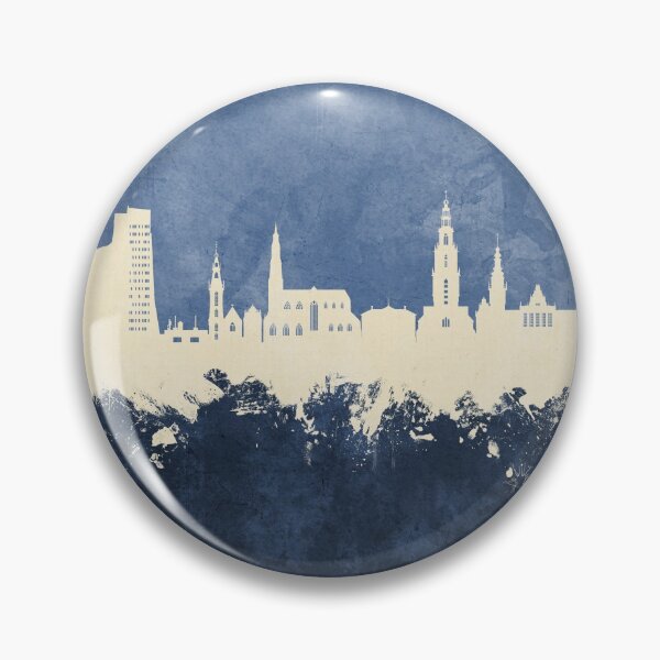 Item preview, Groningen The Netherlands Skyline designed and sold by ArtPrints.