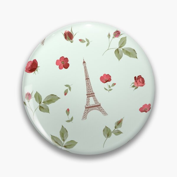 Aperçu de l'œuvre Paris Tour Eiffel Romantique Roses Françaises créée et vendue par BluePlanet.